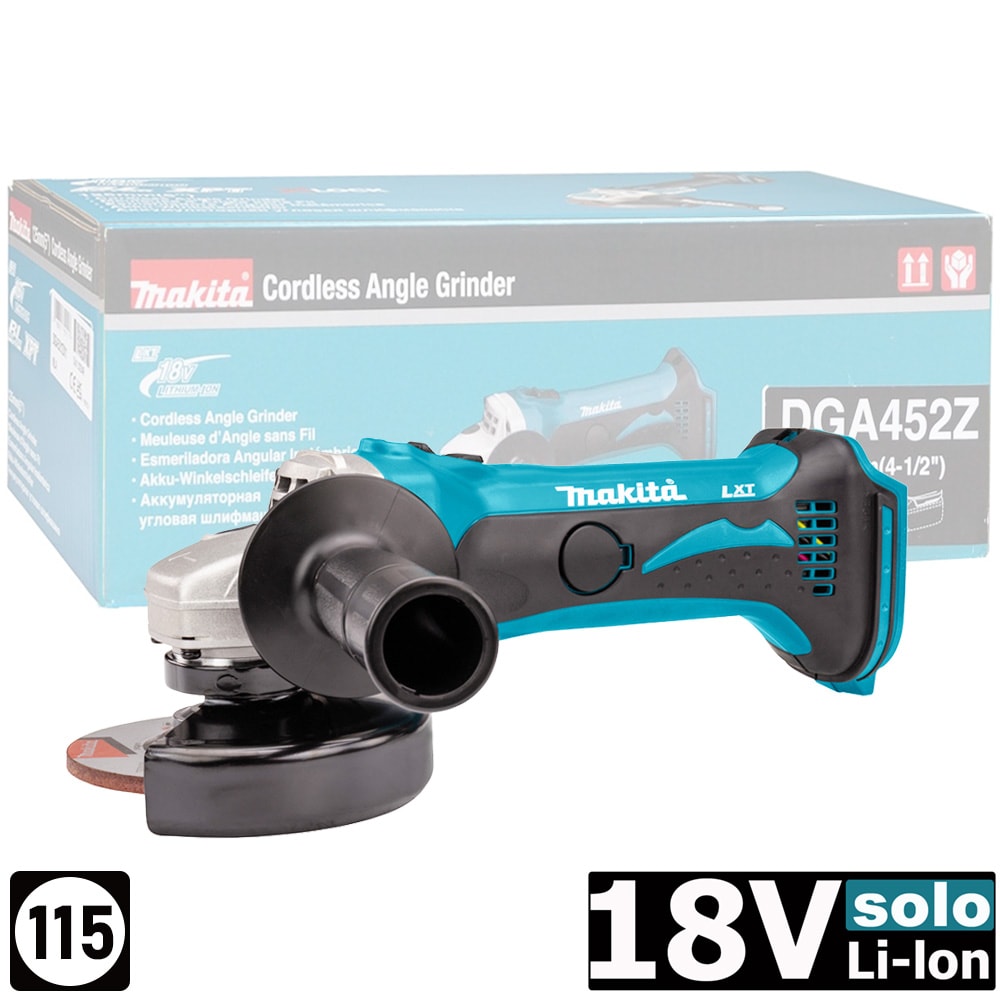 Угловая шлифмашина аккумуляторная DGA452Z (DGA 452 Z) MAKITA