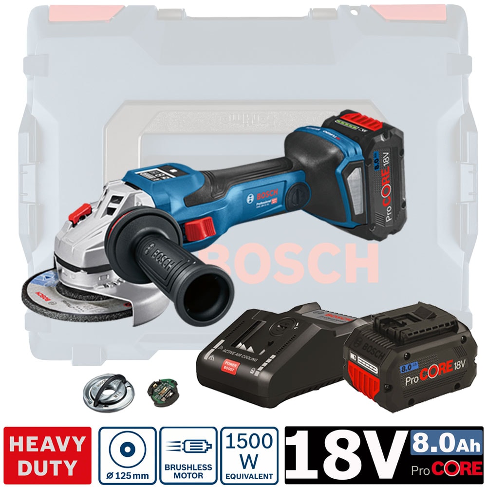 Угловая шлифмашина аккумуляторная GWS 18V-15 SC Professional BOSCH (06019H6101)