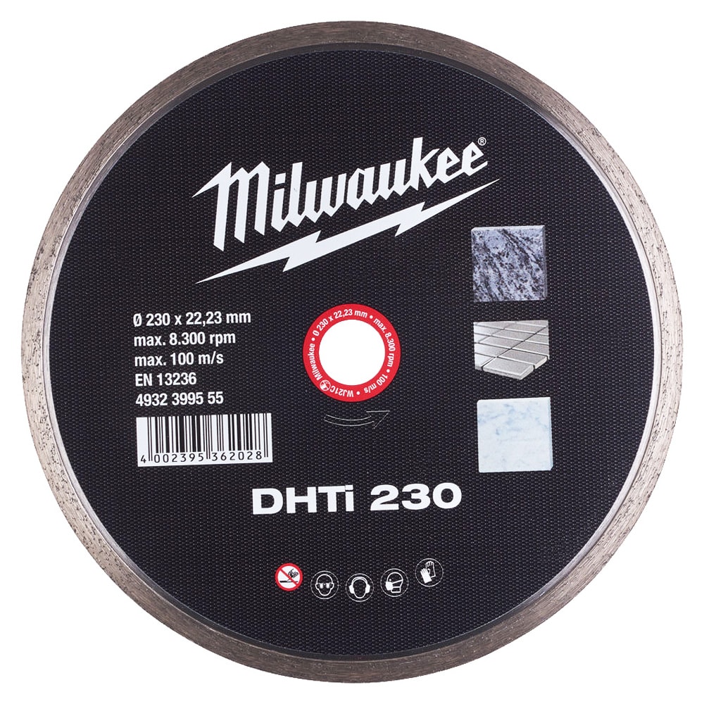 Алмазный круг по керамике DHTi 230x22,23 мм Milwaukee (4932399555), фото 2