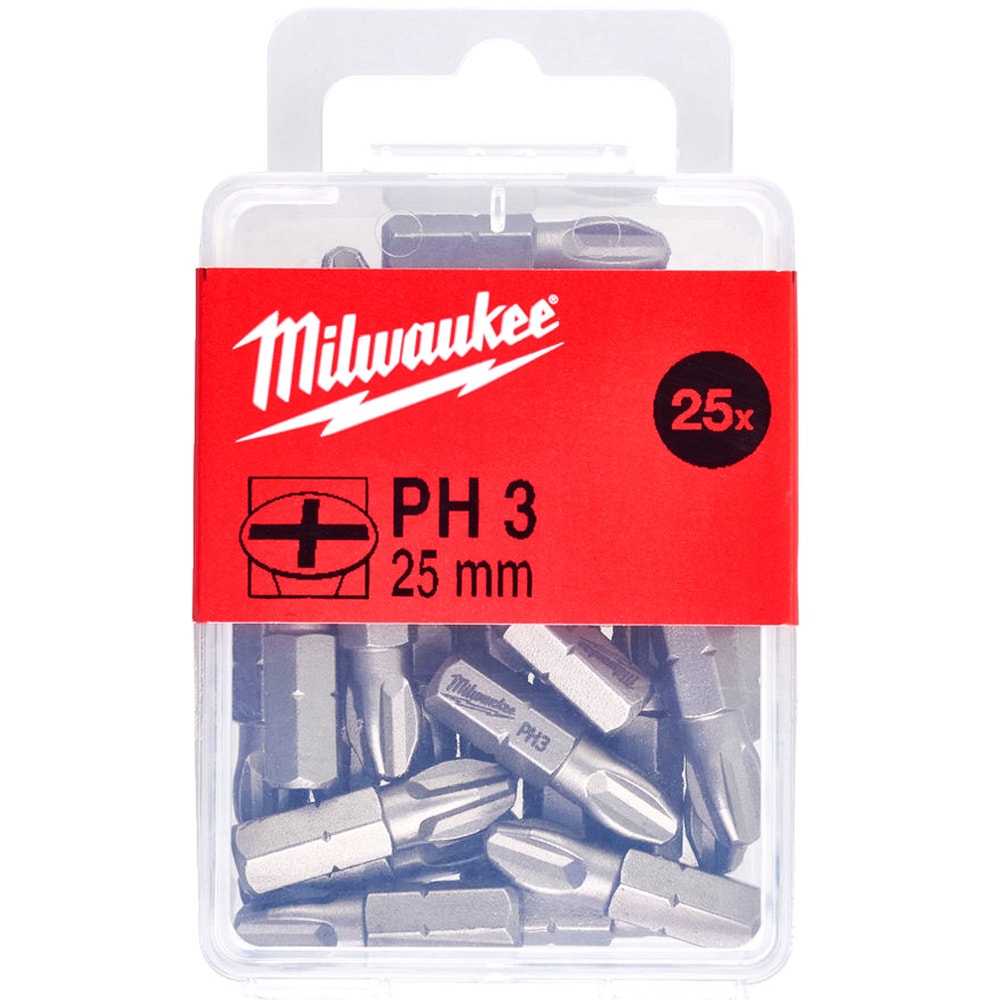 Бита крестообразная PH3 25 мм (25 шт) Milwaukee (4932399588), фото 3