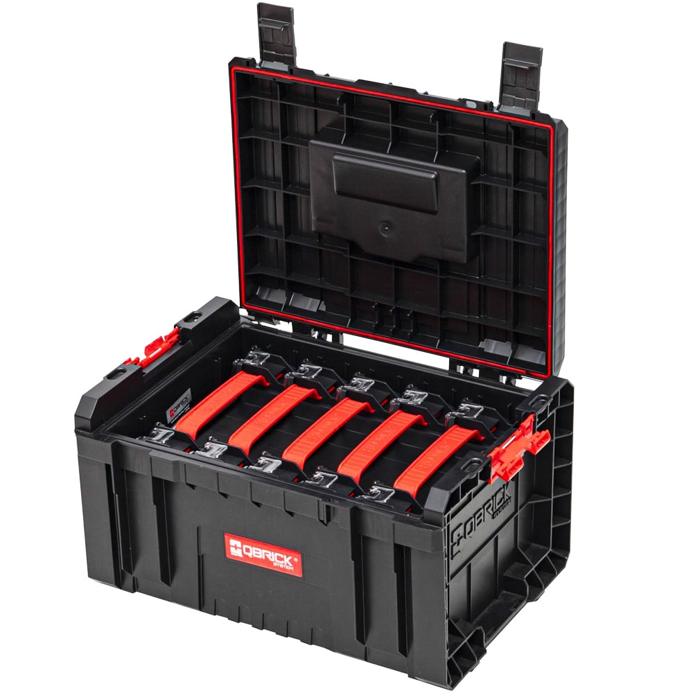 Набор ящиков для инструментов QBRICK System PRO ToolBox 2.0 + 5 PRO Organiser Multi (черный), Qbrick
