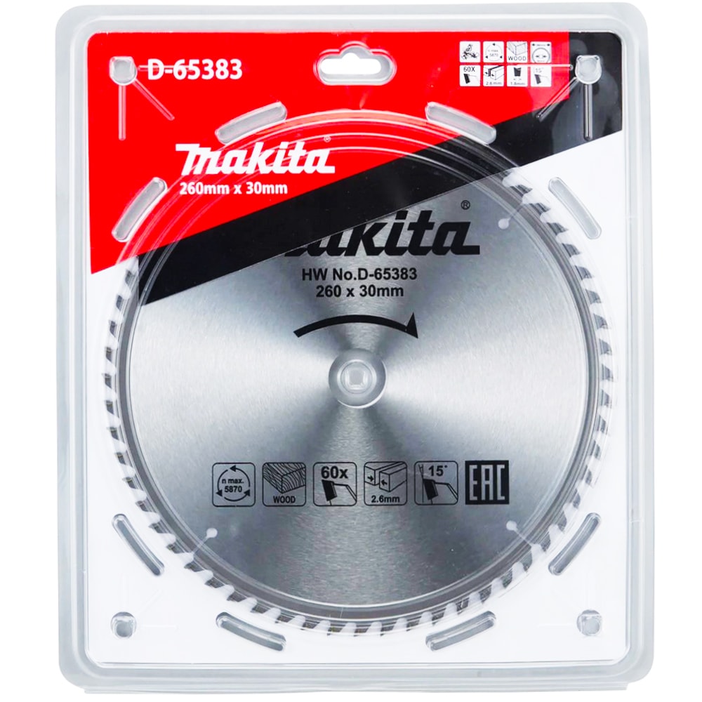 Диск пильный 260x2,6х30 мм Z60 Standard, MAKITA