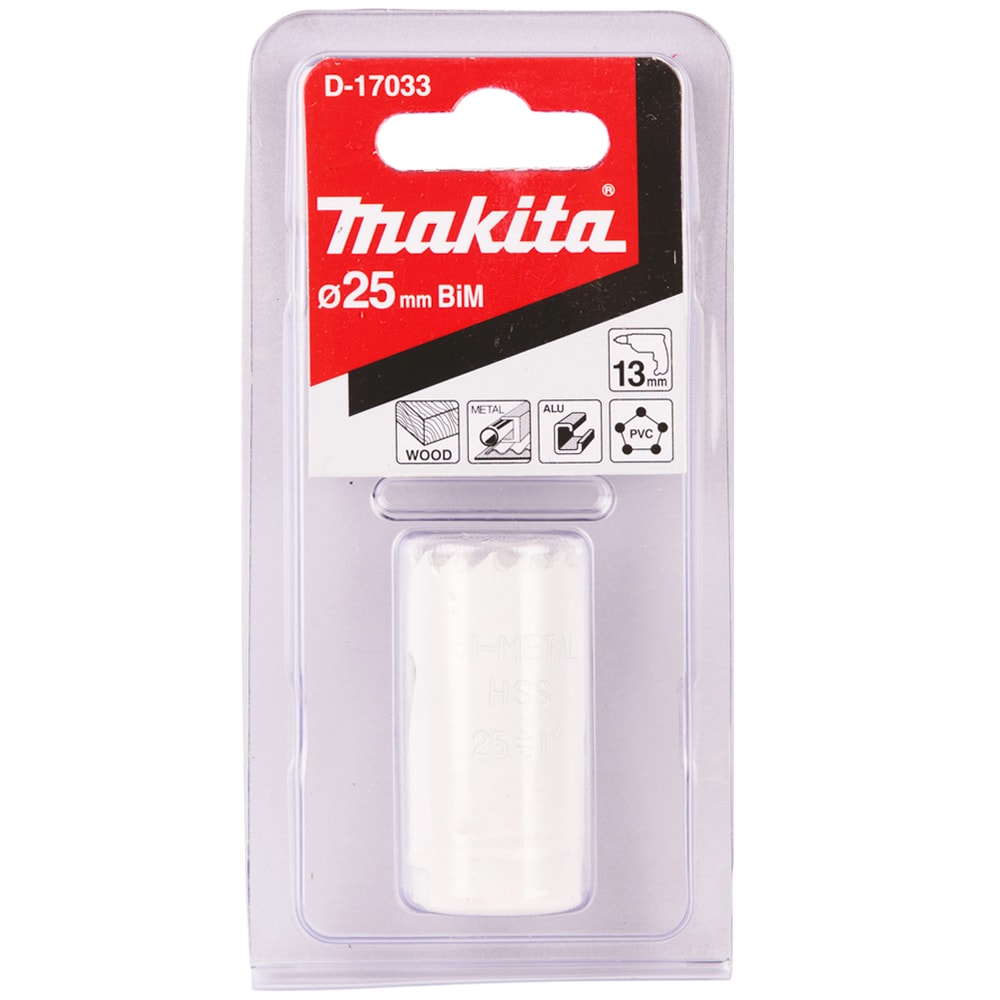 Коронка по дереву 25 мм (BiM / резьба 1/2"), MAKITA