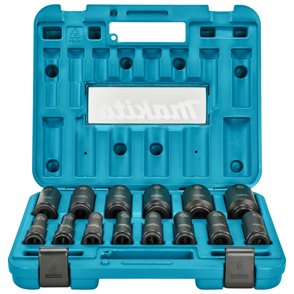 Набор_Головки торцевые ударные 1/2" 10 - 32 мм Impact Black (14 шт / кейс), MAKITA