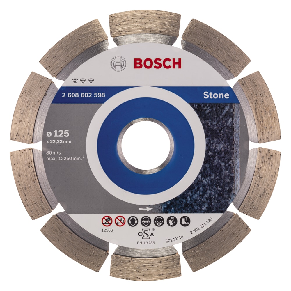 Алмазный круг Standard for Stone 125х22,23 мм BOSCH (2608602598), фото 2