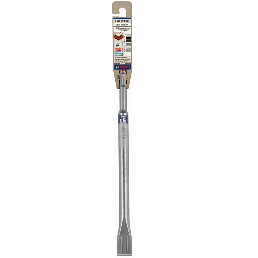 Зубило SDS-plus_Плоское 20х250 мм (1 шт), BOSCH