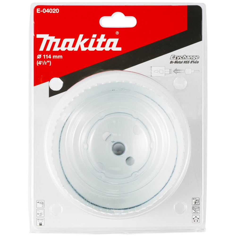 Коронка по дереву 114 мм Bi-Metal Ezychange MAKITA (E-04020)