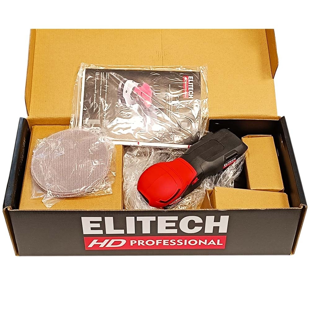 Эксцентриковая шлифмашина аккумуляторная COS 2012SL ELITECH HD (E2213.045.01), фото 4