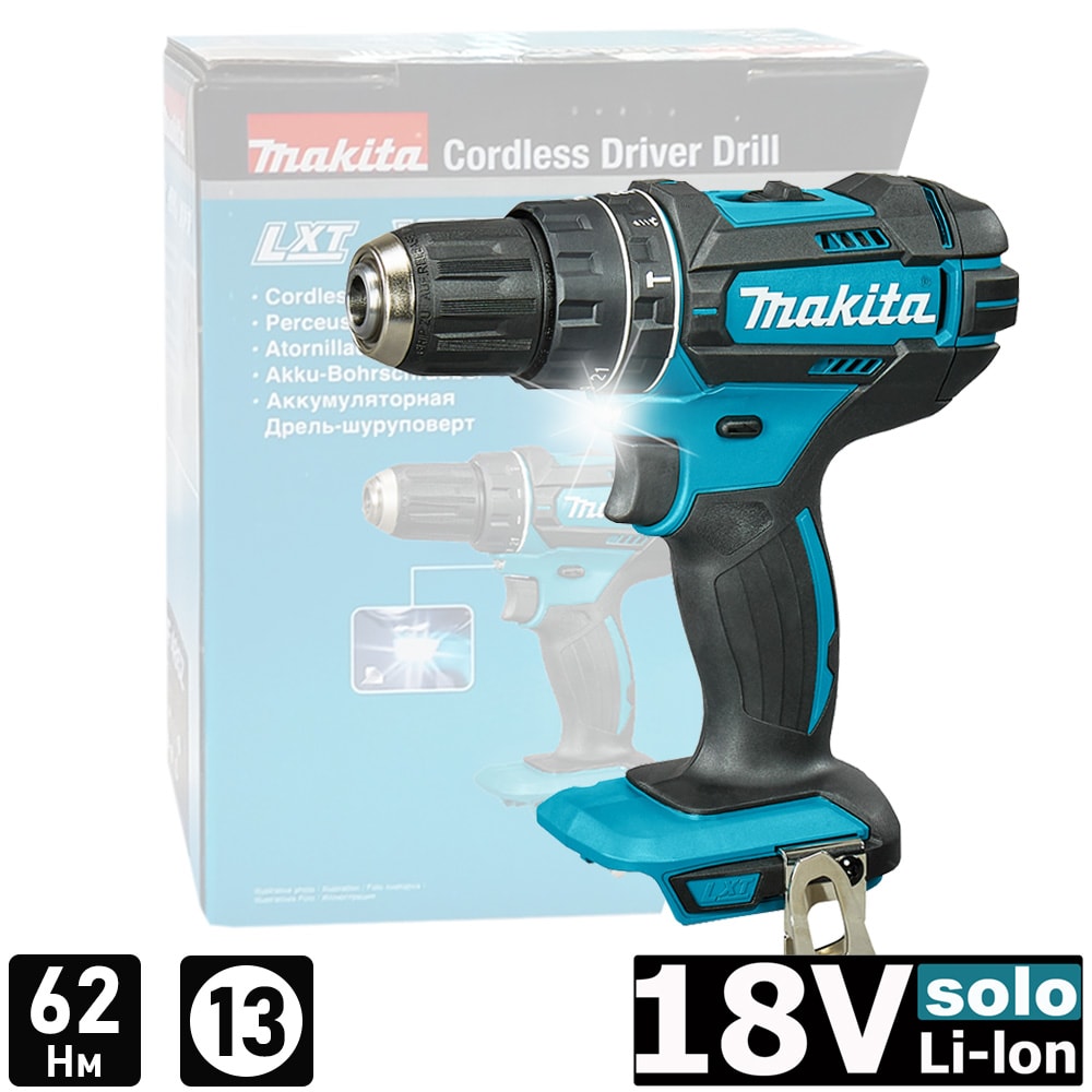 Дрель-шуруповерт ударная аккумуляторная DHP482Z (DHP 482 Z) MAKITA