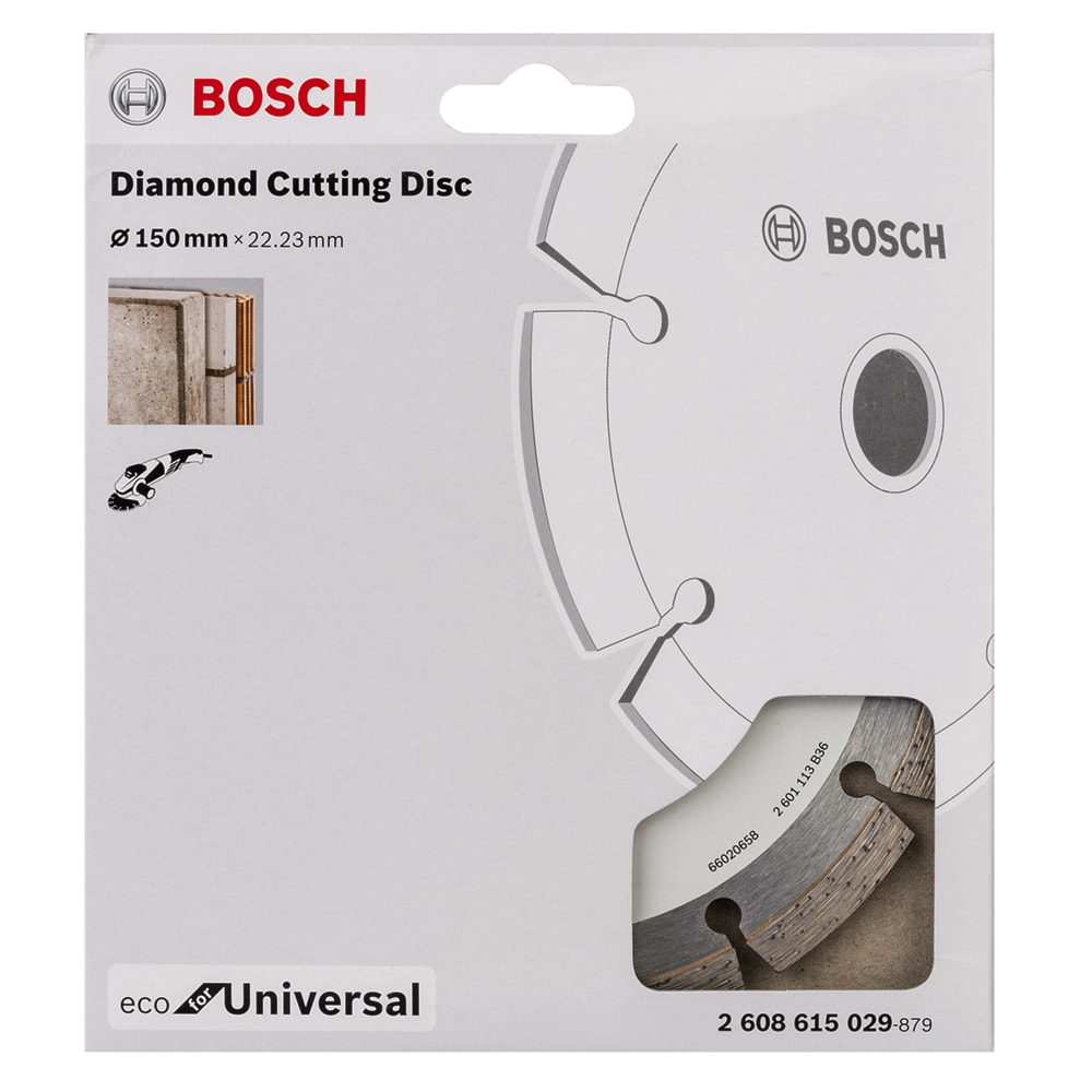 Алмазный круг 150х22,23 мм ECO Universal, BOSCH