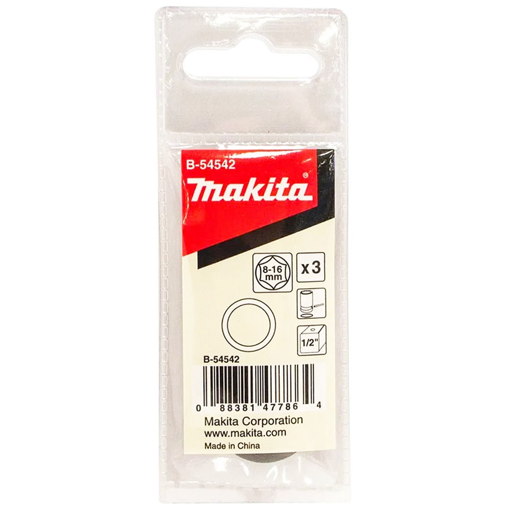 Кольцо для торцовых головок 8-16 мм 1/2" (3 шт) MAKITA (B-54542)