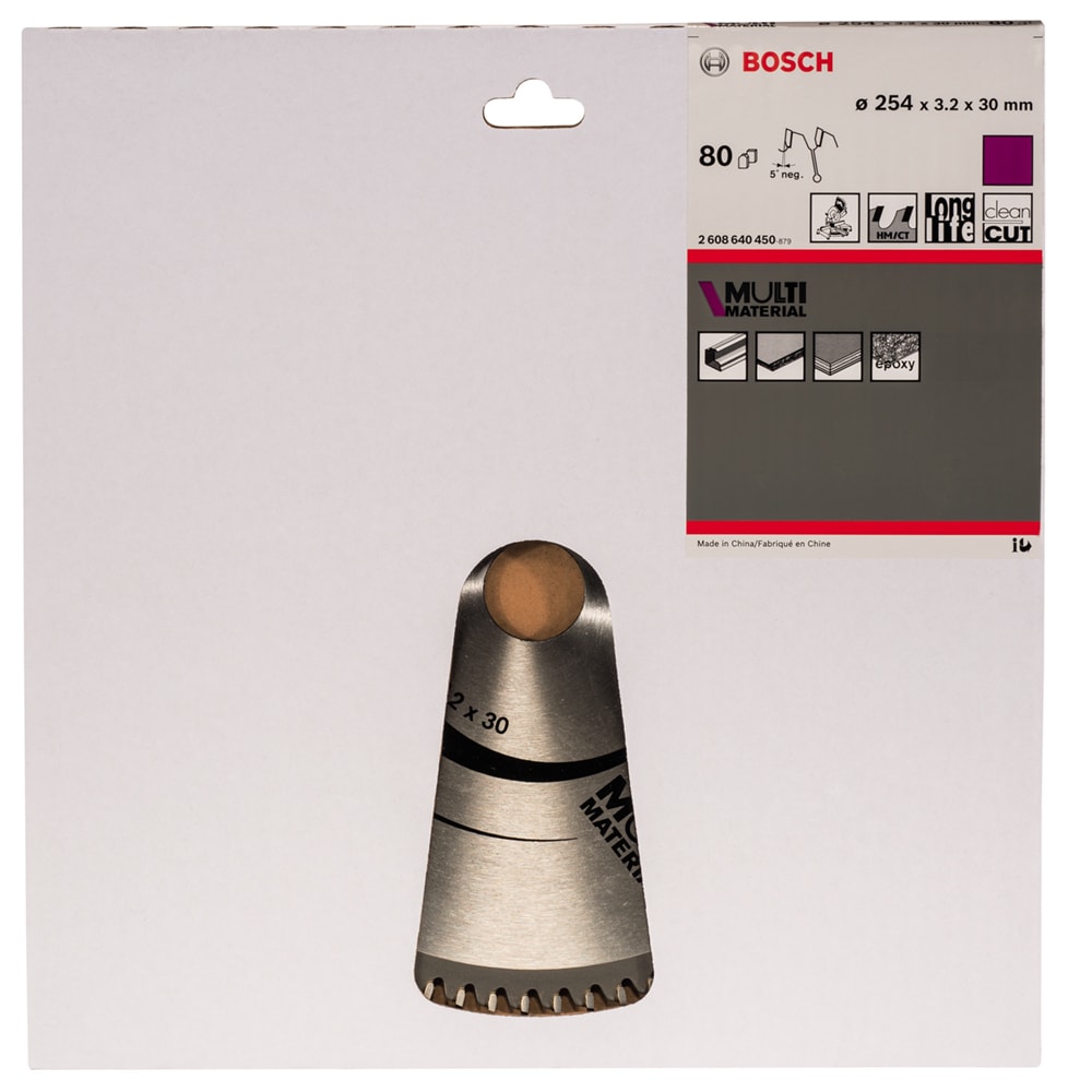 Диск пильный 254х3,2х30 мм Z80 Multi Material, BOSCH