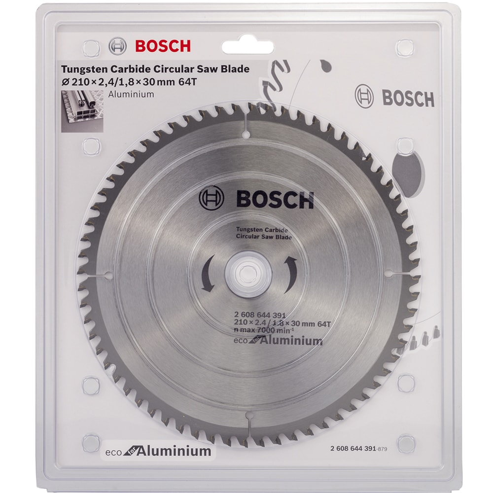Диск пильный ECO 210х2,4х30 мм Z64 Aluminium, BOSCH