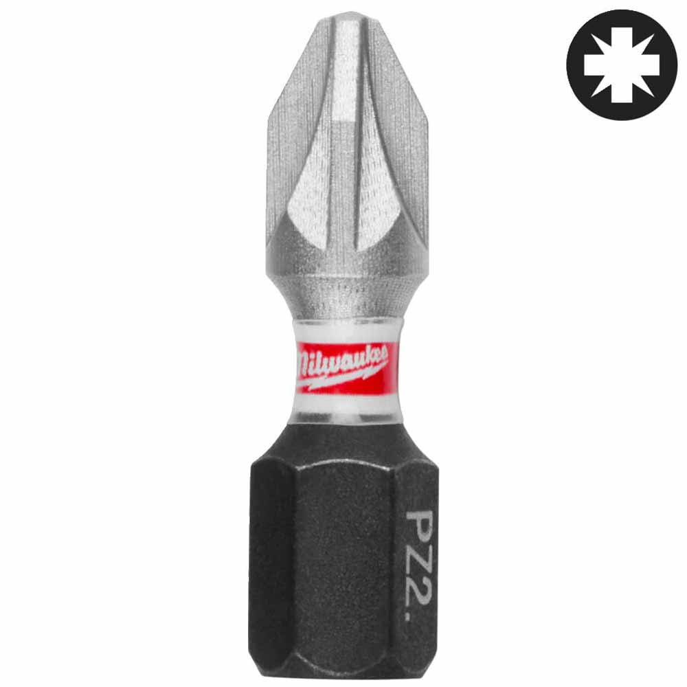 Бита ударная Shockwave Impact Duty PZ2 25 мм (3 шт) Milwaukee (4932500356), фото 2