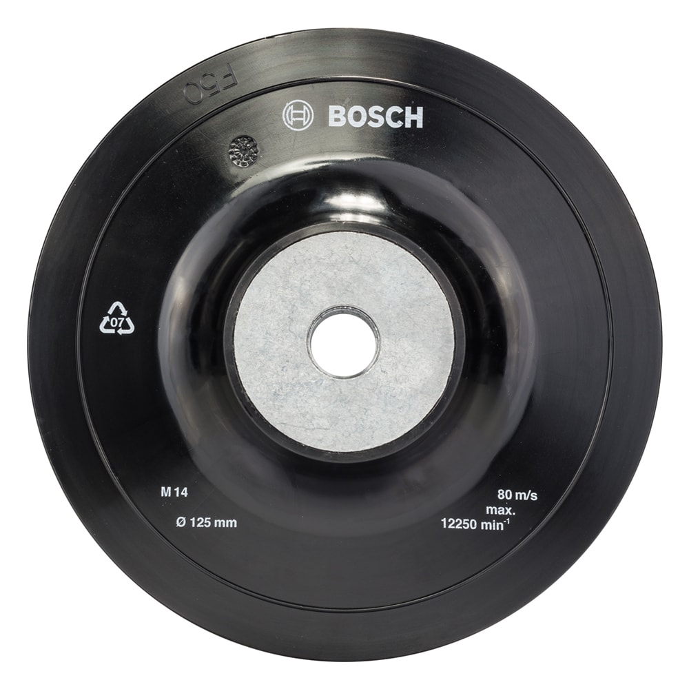 Аксессуар_Тарелка 125 мм М14 для углошлифмашины под фибровые круги, BOSCH, фото 2