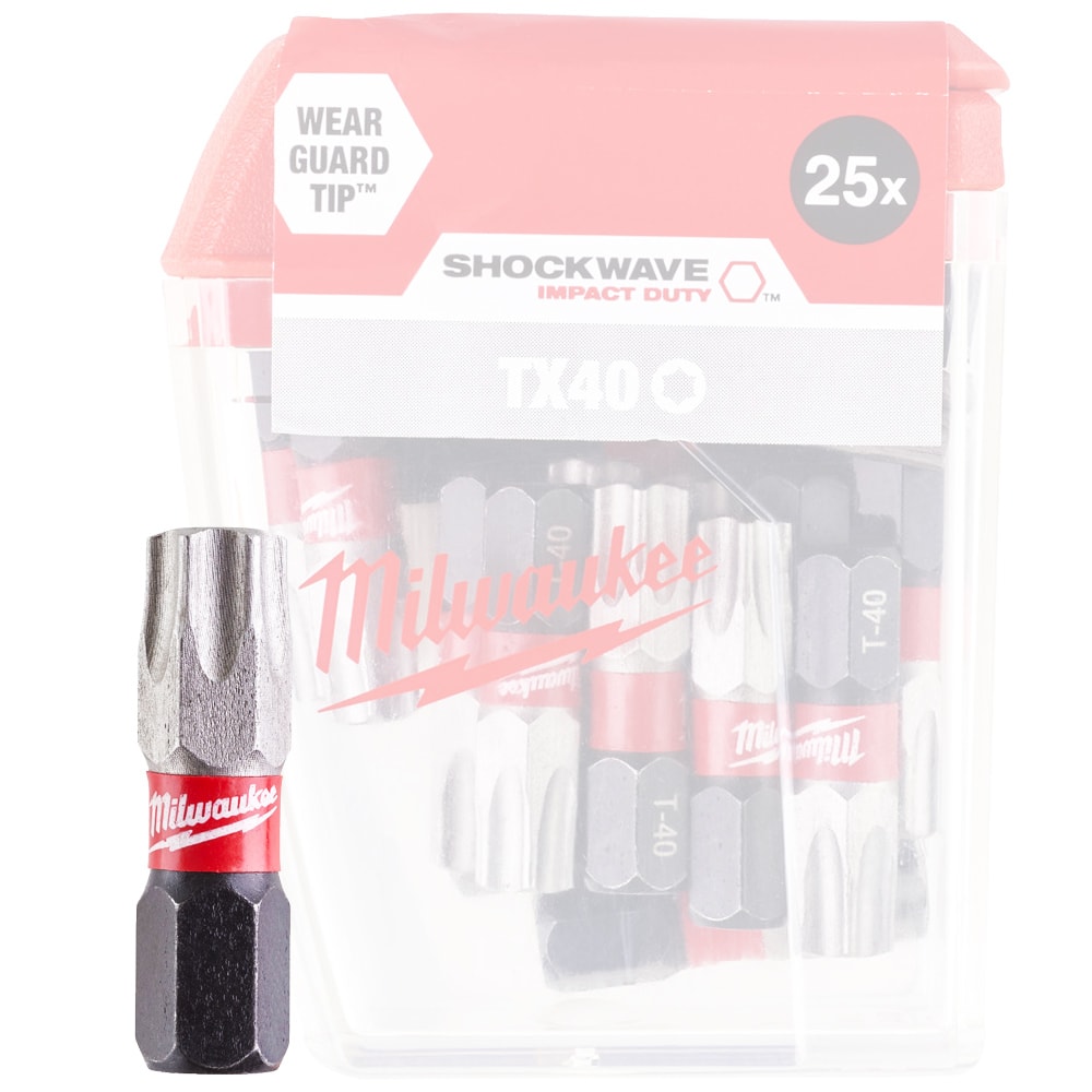 Бита Shockwave Impact Duty TX40 25 мм (25 шт) Milwaukee (4932430889)