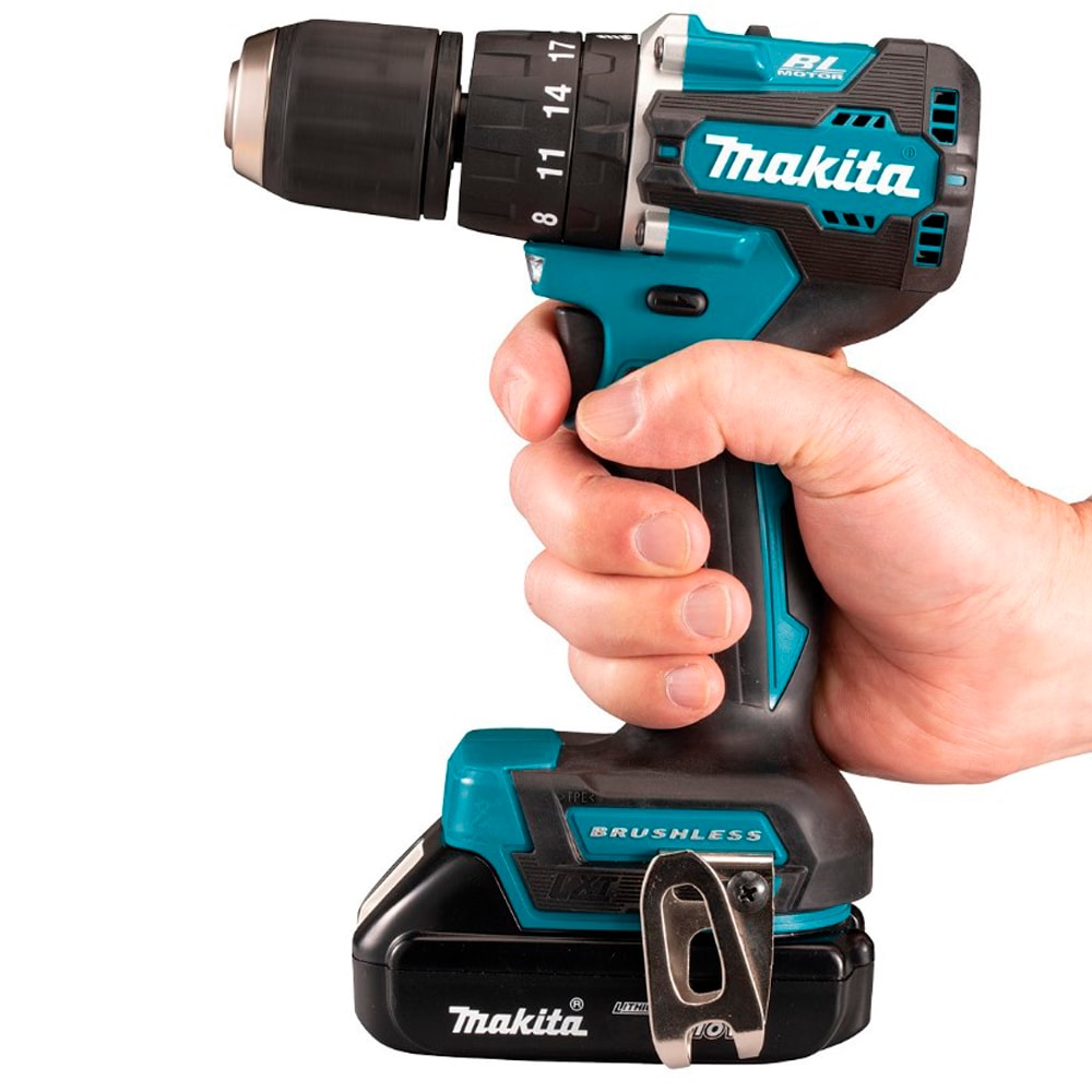 Дрель-шуруповерт ударная аккумуляторная DHP487Z (DHP 487 Z) MAKITA, фото 9
