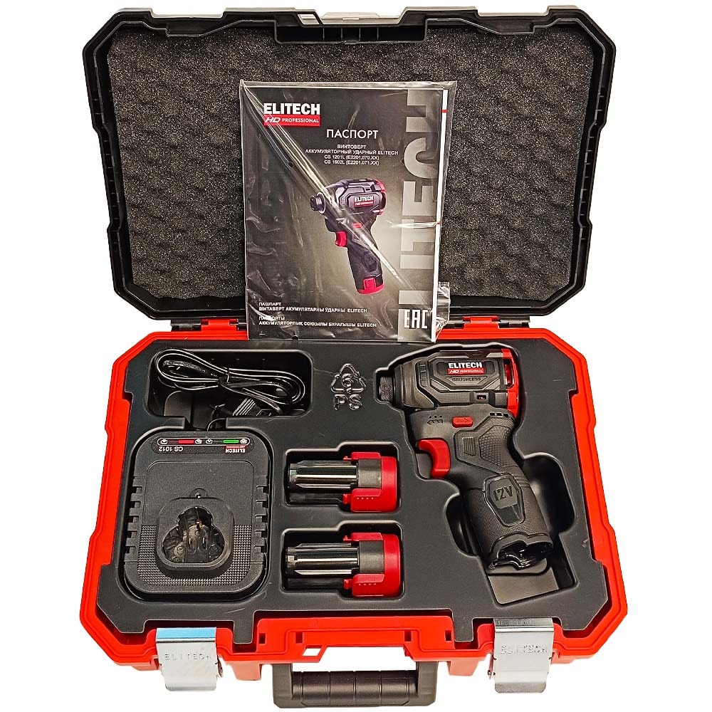 Шуруповерт ударный CS 1201L ELITECH HD (E2201.070.01), фото 3