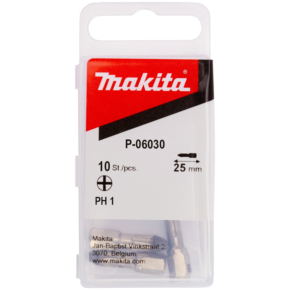 Бита крестообразная PH1 25 мм C-form (10 шт) MAKITA (P-06030), фото 4