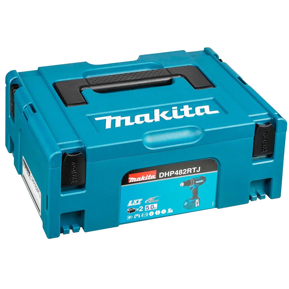 Дрель-шуруповерт ударная аккумуляторная DHP482RTJ (DHP 482 RTJ) MAKITA, фото 2