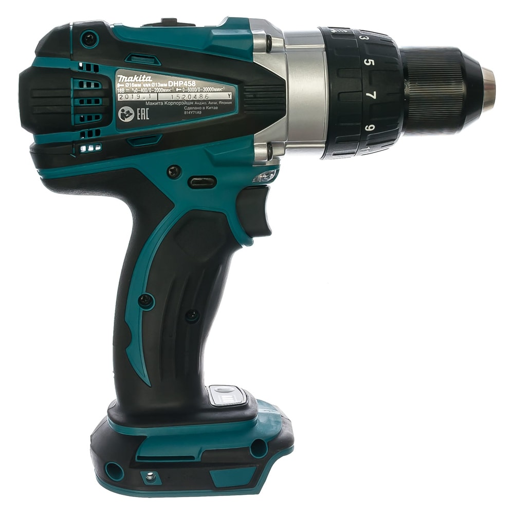 Дрель-шуруповерт ударная аккумуляторная DHP458Z (DHP 458 Z) MAKITA, фото 4