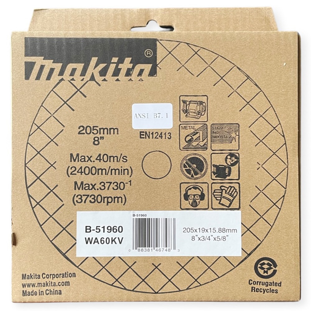 Круг точильный 205x19x15,88 мм WA60, фото 3