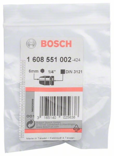 Ударная торцовая головка 6 мм (1/4") BOSCH (1608551002), фото 2