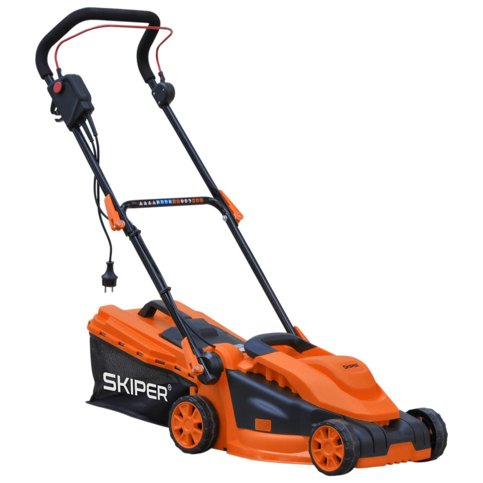 Газонокосилка электрическая SKIPER EL3215 (1500 Вт, шир.32 см, выс. 20-50 мм (3 поз), травосб. 30 л), фото 2