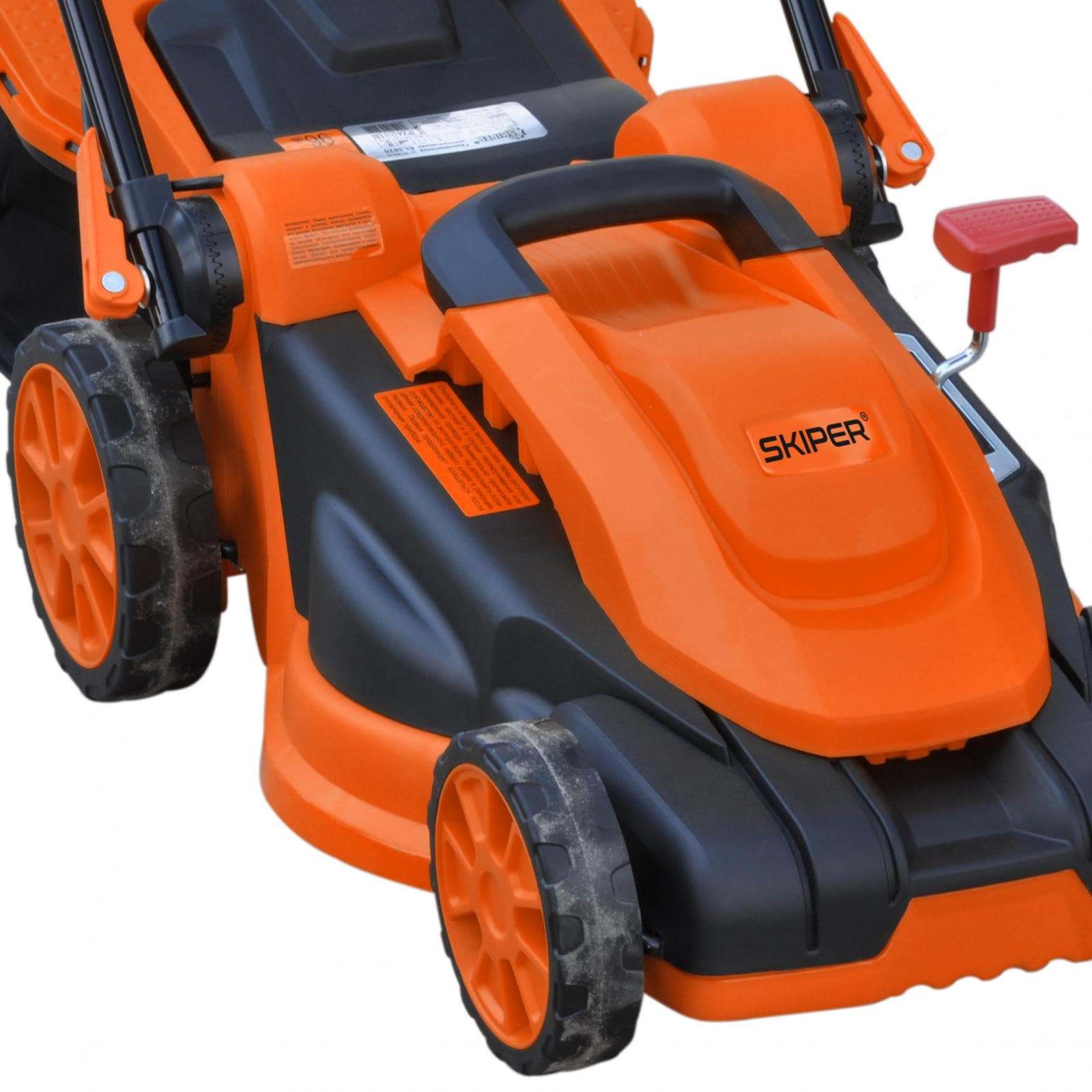 Газонокосилка электрическая SKIPER EL3820 (2000 Вт, шир.38 см, выс. 20-70 мм (6 поз), травосб. 40л), фото 4