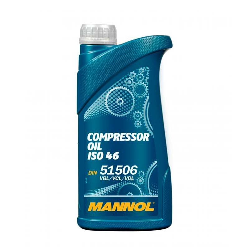 Масло для пневмоинструмента минеральное MANNOL Compressor Oil ISO 46 1 л