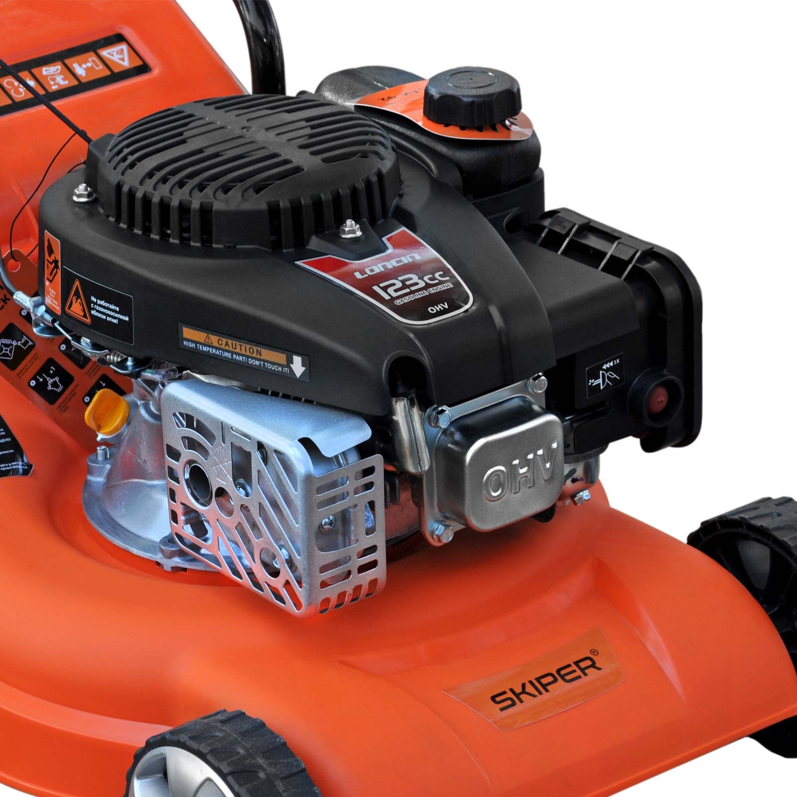 Газонокосилка бензиновая SKIPER GW401 (40 см, ручной, Loncin 3,5 лс, пласт дека, травосб.45 л, +НОЖ), фото 5
