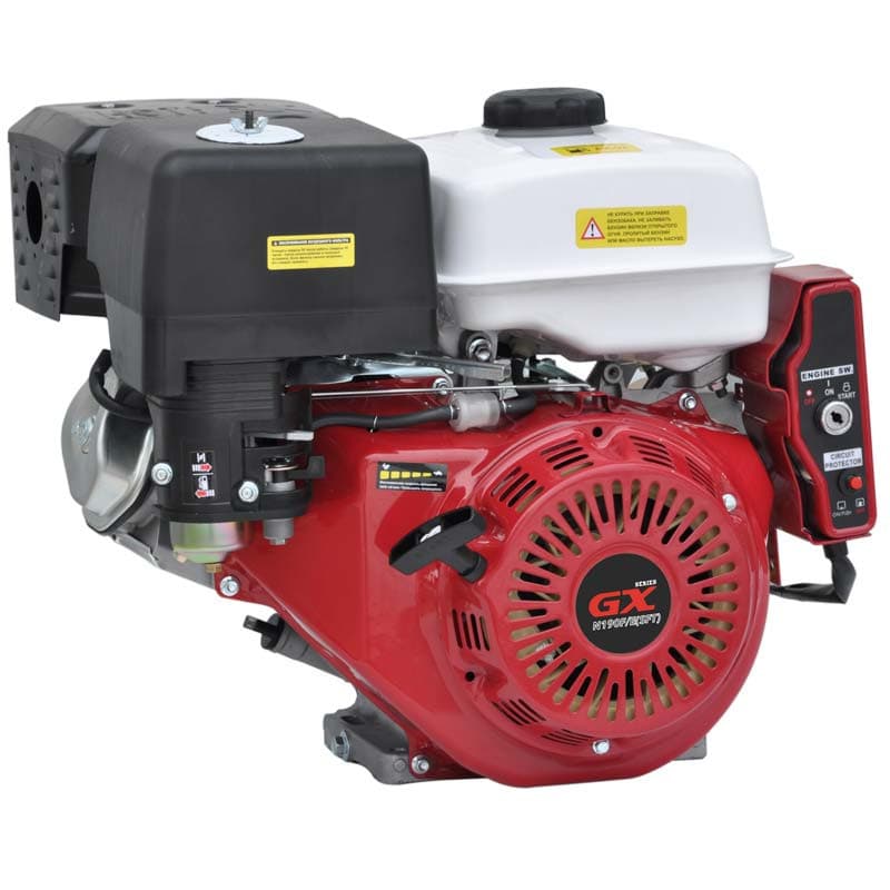 Двигатель бензиновый SKIPER N190F/E(SFT) (электростартер) (16 л.с.,407 см3,шлиц вал диам.25ммх40мм)