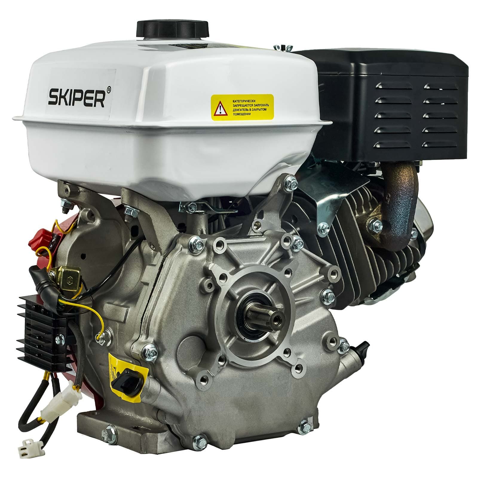 Двигатель бензиновый SKIPER N177FL(SFT) (10 л.с., 270 см3, шлицевой вал диам. 25мм х35мм), фото 2