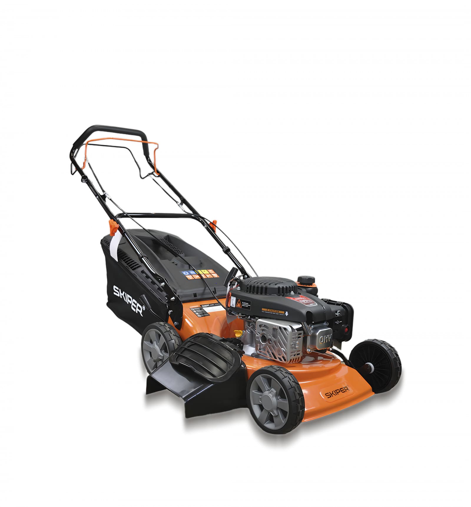 Газонокосилка бензиновая SKIPER GW463S (46см, самох, Loncin 4лс, стал.дека, тр-сб.70л, мульч, +НОЖ), фото 2