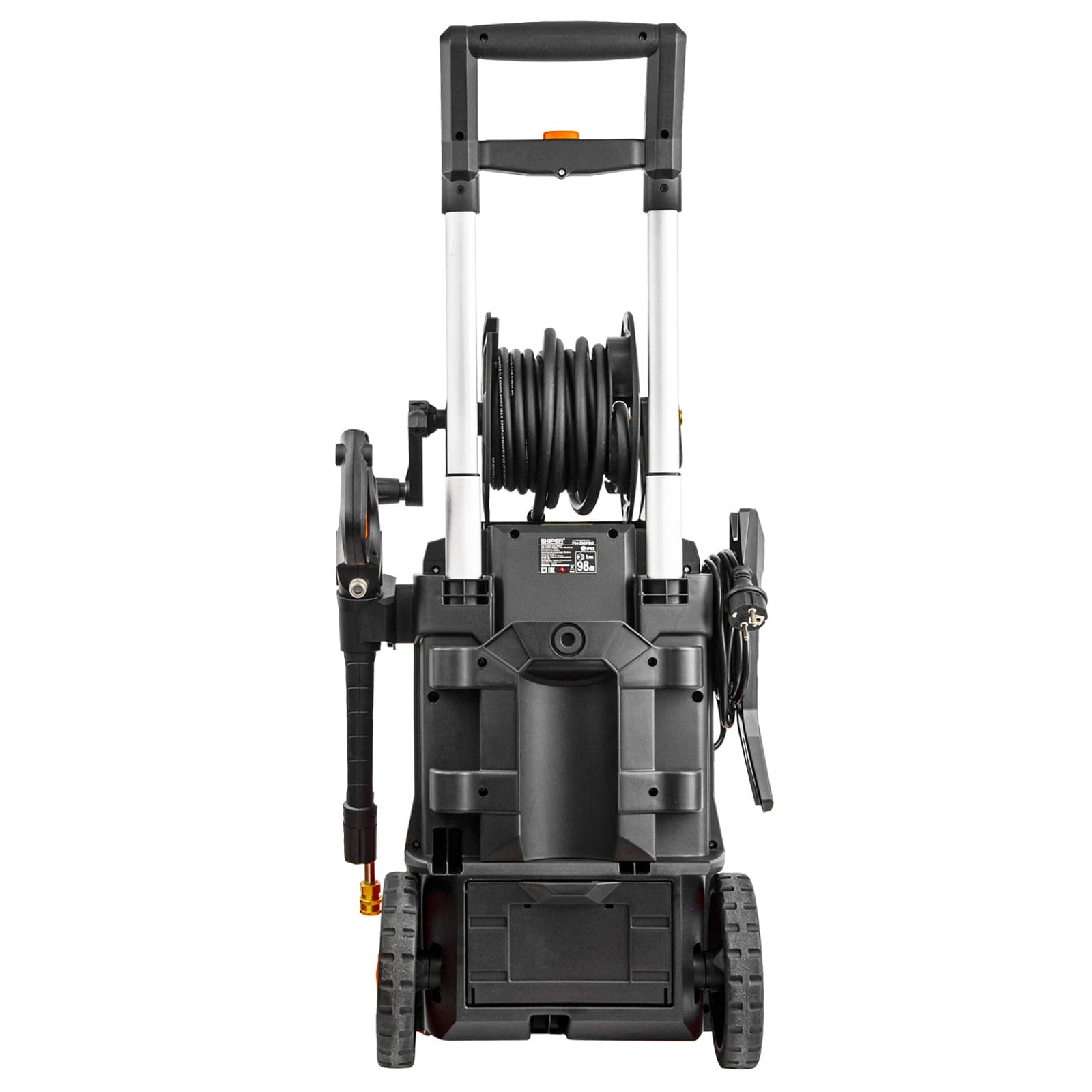 Мойка высокого давления SKIPER PM-210 PRO (2800Вт; 210 Бар; 8м шланг; 19,5кг; бесщ.дв;катушка;щётка), фото 4