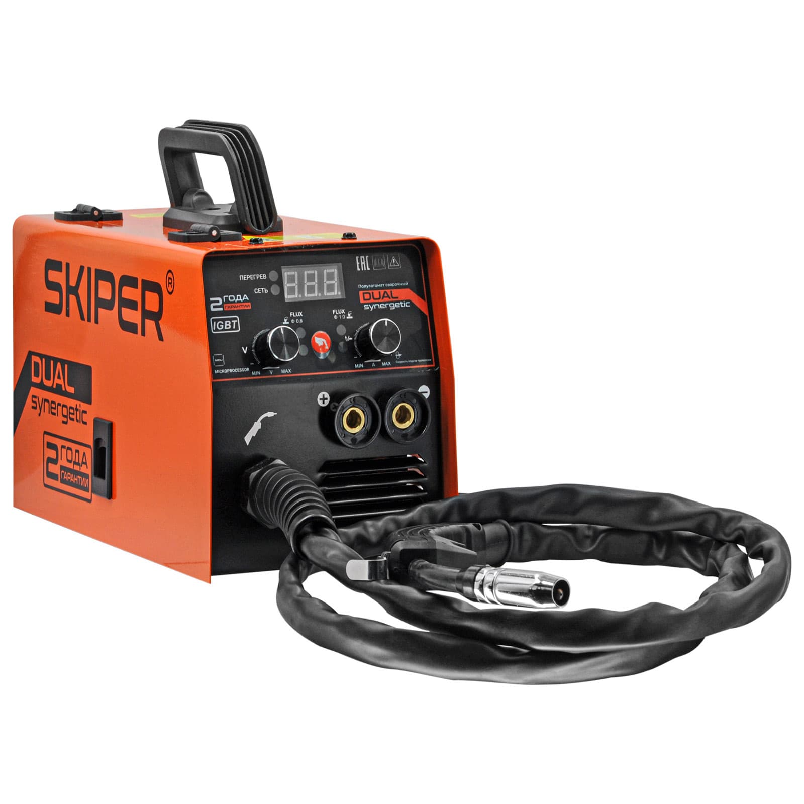 Полуавтомат сварочный SKIPER FLUX/MMA-210D-9 (2 ГОДА гар, 210A, FLUX/MMA/TIG)