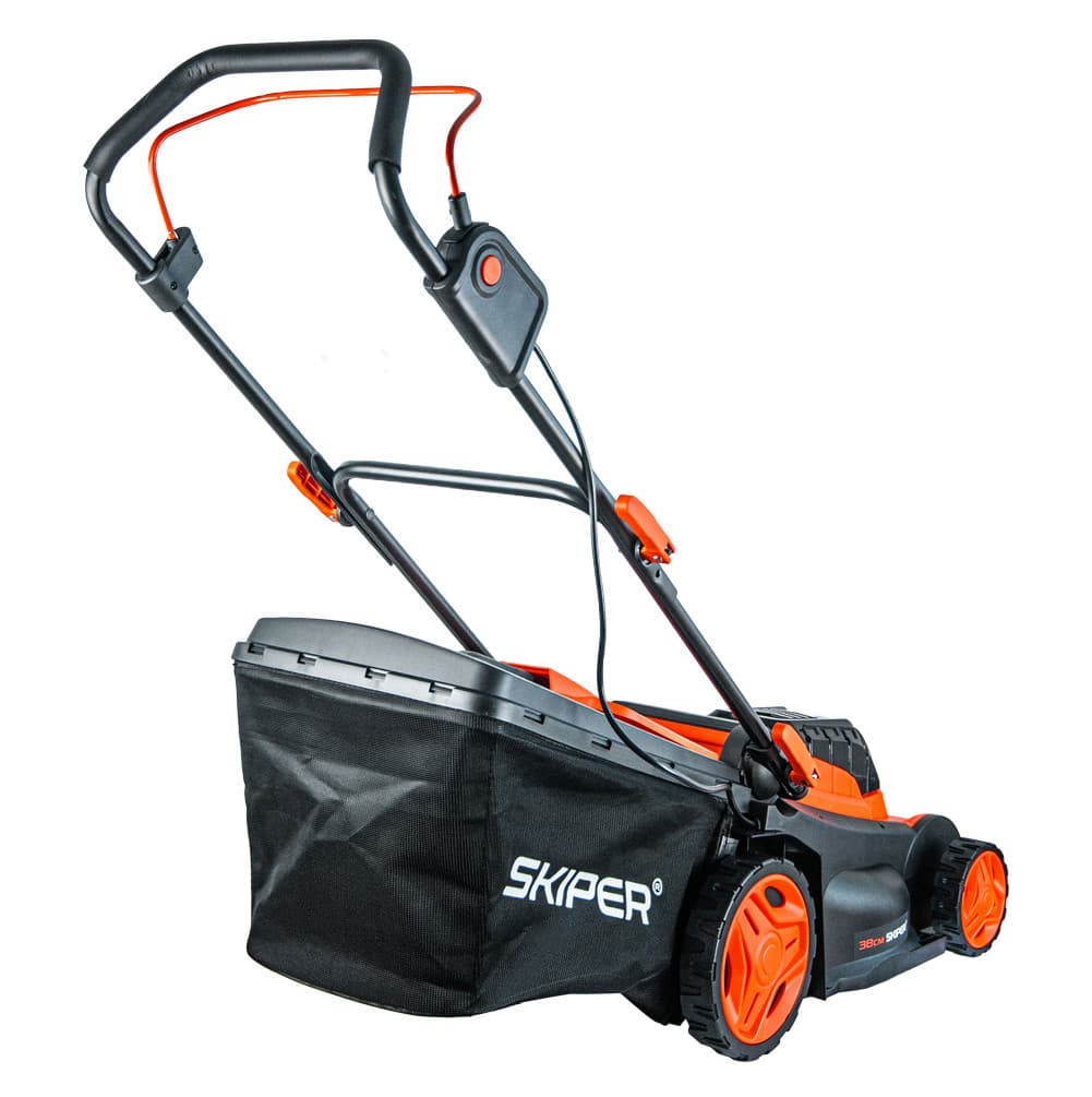 Газонокосилка аккумуляторная SKIPER KW380 (38см, бесщёт.двиг, мульчирование, 2акк*21В*4А/ч), фото 6