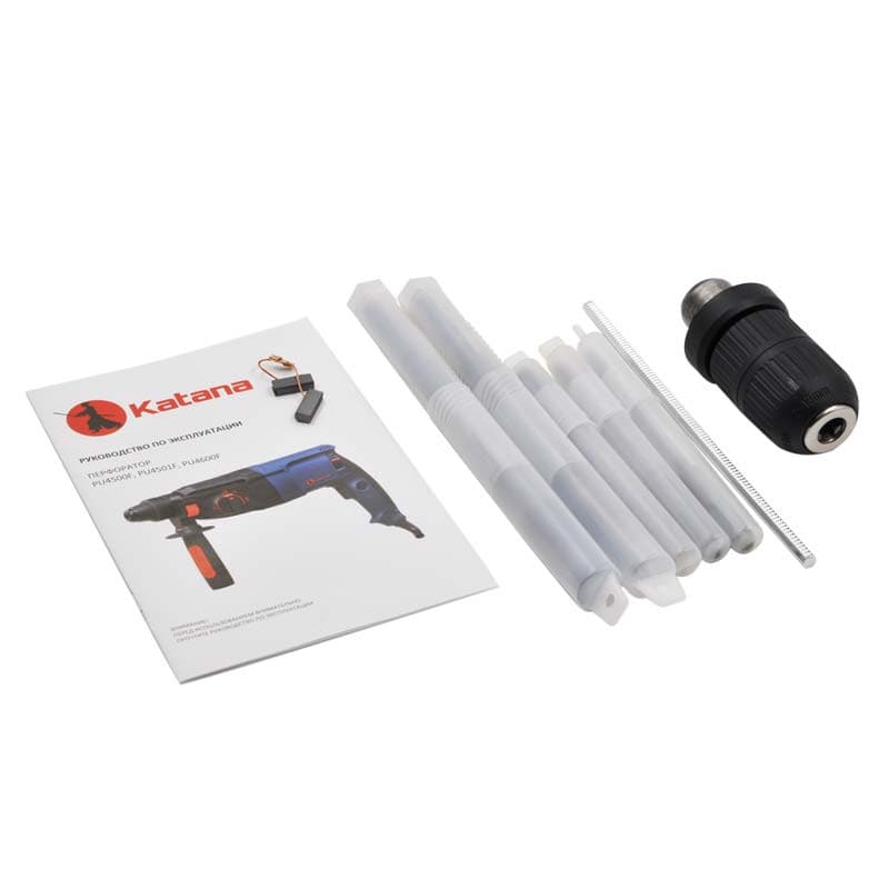 Перфоратор KATANA PU4501F в чем.(2 зуб.,3 сверла,950 Вт,3.2 Дж,3 реж,SDS-plus, быстр.БЗП в компл), фото 6